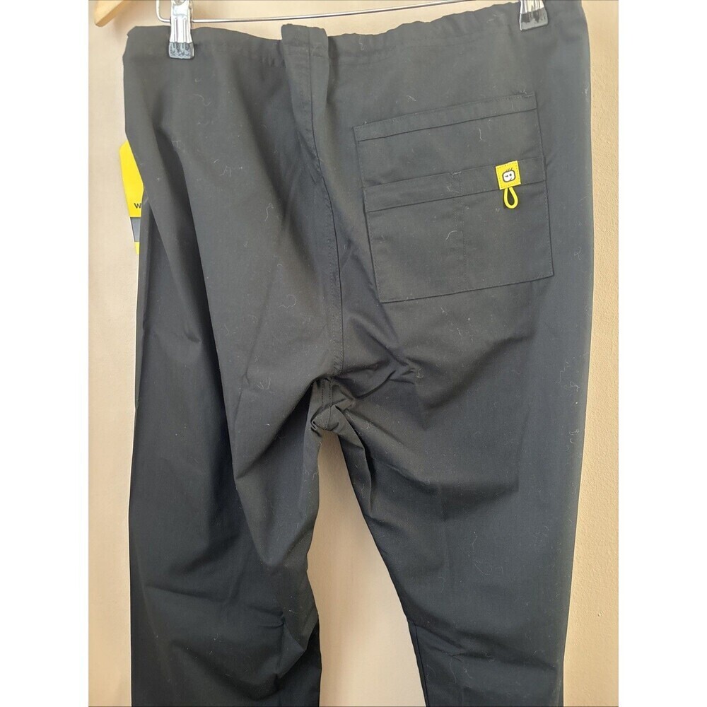 WonderWink 5006 Origin Unisex Scrub Pants M Black Drawstring Medical NWT - Picture 6 of 7